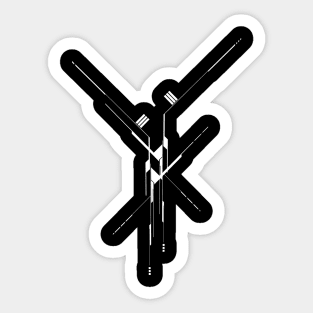 The Future Geometric Lines Sticker